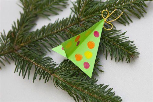 . . . fertig ist der kleine Weihnachtsbaum für den Christbaum.