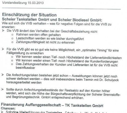 Beschlagnahmte Bankunterlagen.