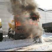 Lkw brannte lichterloh