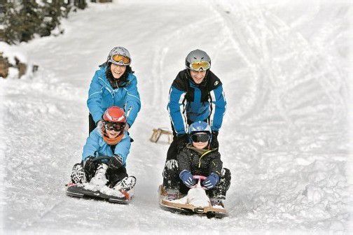 Familie Madlener genoss in Laterns den Schnee. Foto: Stiplovsek