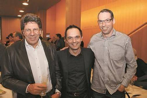 Gernot Thurnher, Hannes Jochum (VOVO) und Alfred Hugl (v. l.).