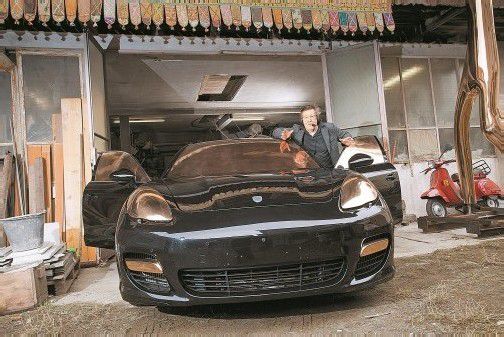 Gottfried Bechtolds Skulptur „Panamera“ kommt im März nach North Carolina. Foto: VN/hartinger