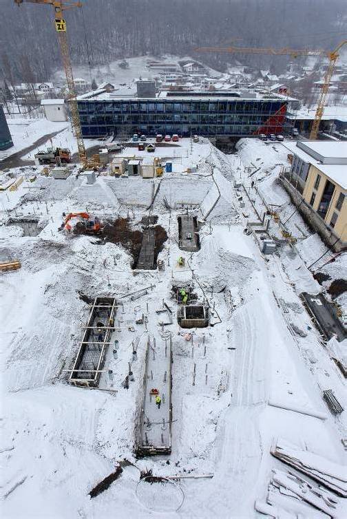 Interview Geschäftsführer, Baustelle Neubau; Harald Dörler; Manfred Strauß;
