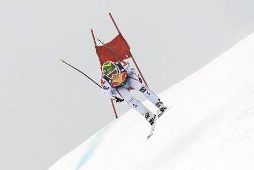 Klaus Kröll kommt mit einem zweiten Platz von der Lauberhorn-Abfahrt in Wengen auf die Streif nach Kitzbühel. Foto: ap