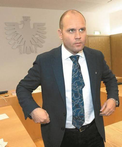 Kurt Scheuch im Bezirksgericht Leoben. Foto: APA