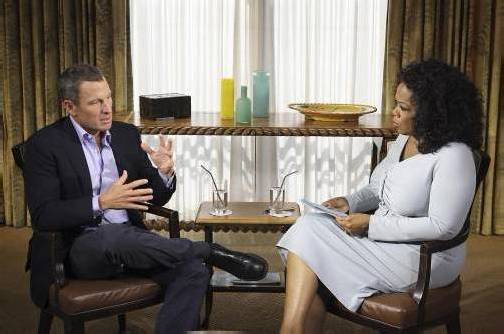Lance Armstrong gestand im Interview mit Oprah Winfrey jahrelanges Doping. Fotos: AP