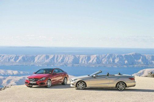 Mercedes zeigt das neue E-Klasse-Coupé und das E-Klasse-Cabrio. Foto: werk