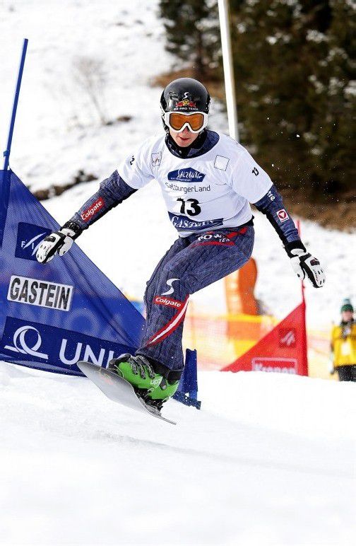 Mit den Rängen zehn und acht war Lukas Mathies der einzige ÖSV-Boarder, der sich bei den Heimrennen in Bad Gastein an beiden Tagen in den Top 10 platzieren konnte. Fotos: Gepa/2