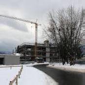 Eisige Ruhe auf Dornbirner Baustelle