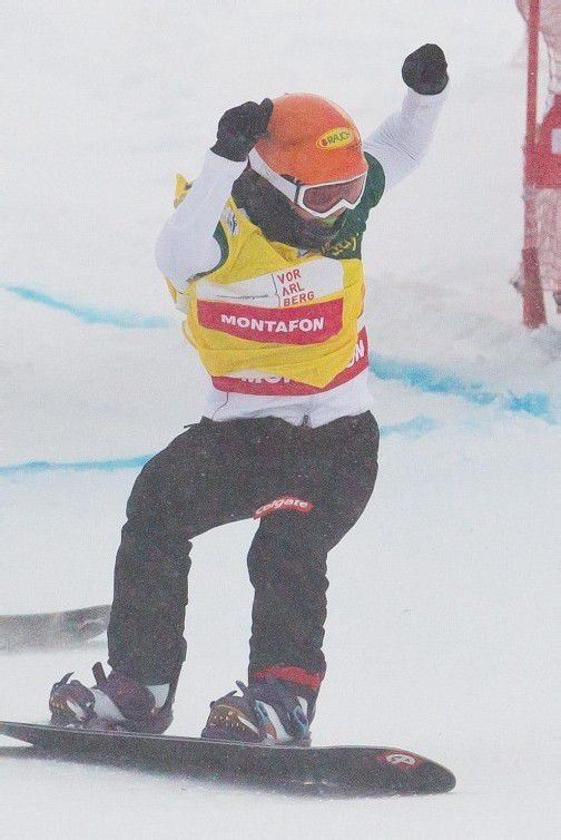 Susanne Moll jubelt über den dritten Platz. Foto: Steurer