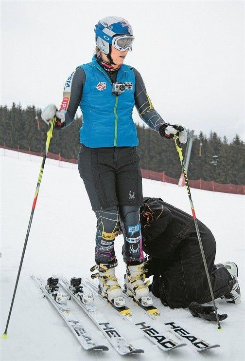 Training in Maria Alm: Lindsey Vonn. Foto: apa
