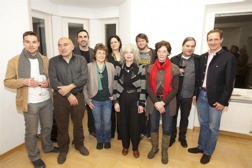 „Bestücken“ die Galerie Hospiz von Florian Werner (r.) mit Kunst: neun Künstler aus Liechtenstein und der Schweiz. Fotos: PRIVAT/Mathis