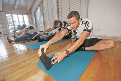 Auch in der rennfreien Zeit ein voller Terminkalender: Timo Scheider, hier beim Konditionstraining in Ofterschwang. Foto: audi