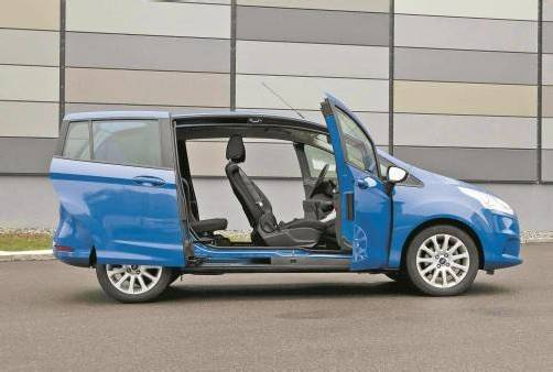 B-Max mit dem originellen Tür-Trick: Vorne klappen, hinten schieben. Fotos:vn/paulitsch