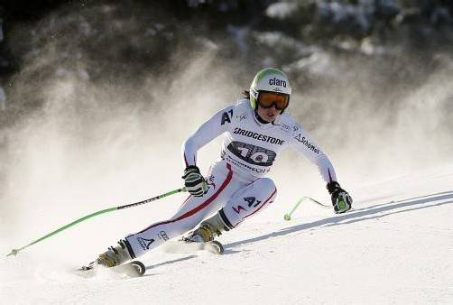 Bestzeit im ersten Training: Anna Fenninger. Foto: epa