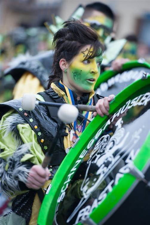 Bevor am Aschermittwoch wieder alles vorbei ist, wird jetzt im Faschingsfinale noch einmal kräftig auf die Pauke gehauen. Foto: b. Rhomberg
