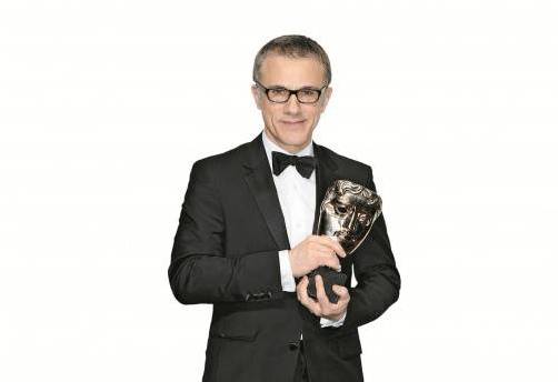Christoph Waltz mit seiner Trophäe.
