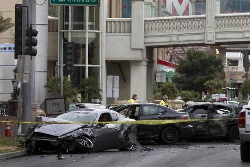 Der Vorfall ereignete sich in der Nähe der berühmten Kasinos Caesars Palace, Bellagio, Bally’s und Flamingo. Touristen beobachteten das Geschehen.