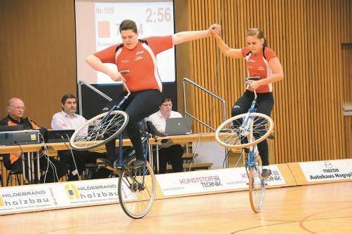 Die EM-Kandidaten Marcel Schnetzer und Jana Latzer. schwämmle
