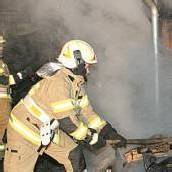 Hausfassade in Brand geraten