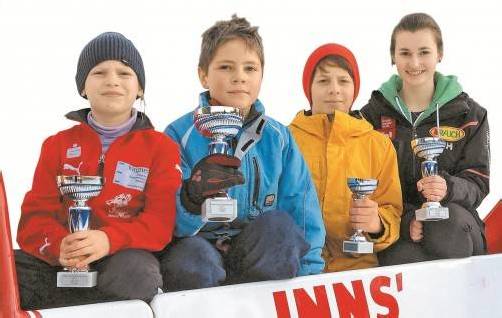 Die erfolgreichen Athleten v. l.: Nina Tagwerker, Marcel Tagwerker, Fabian Bitschnau und Janika Heinzelmaier. Foto: privat