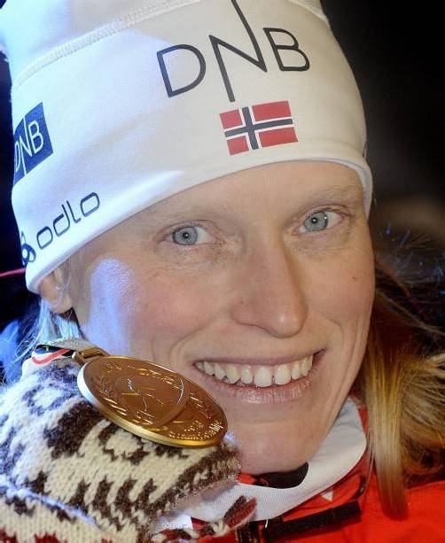 Gewann Gold im Einzelbewerb: Tora Berger. Foto: epa