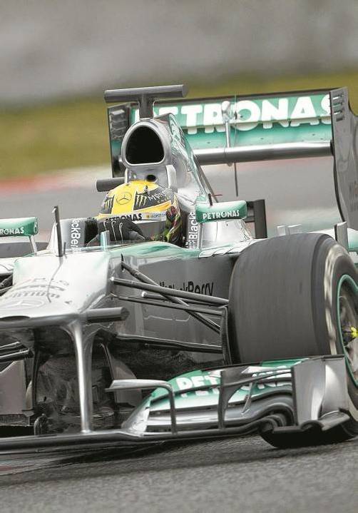 Lewis Hamilton markierte die Tagesbestzeit. Foto: EPA