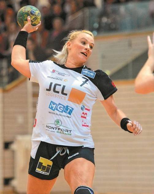 Martina Strmsek erzielte bereits 125 Tore in dieser Saison. Foto: VN/Lerch