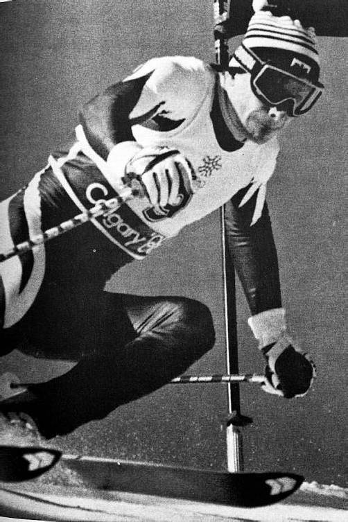 Mit einem perfekten Slalom machte auch Hubert Strolz in Calgary seinen Olympia-Traum wahr. Foto: os