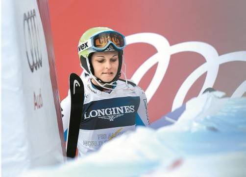 Nach dem Ausfall enttäuscht: Anna Fenninger. Foto: apa