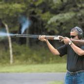Auch Obama greift zum Gewehr
