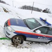Polizeiauto auf Abwegen Mitfahrende (85) blieb unverletzt /B1