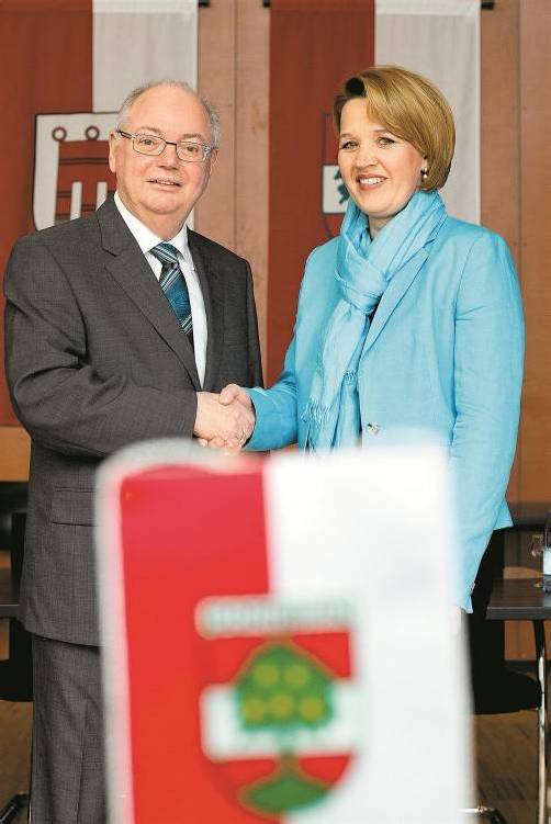 Wolfgang Rümmele gibt ab, Andrea Kaufmann übernimmt: „Ein echter Generationenwechsel.“ Foto: VN/Steurer