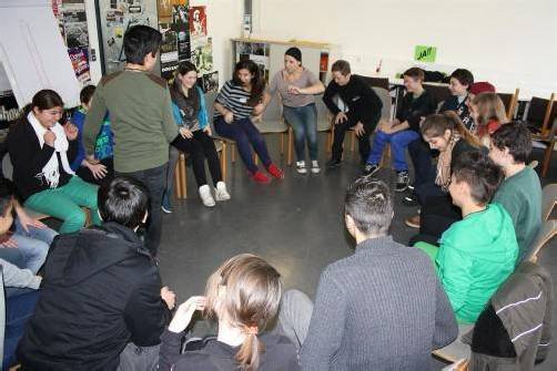 Workshops zur Prävention von Gewalt und Sucht. Foto: Vismut