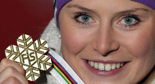 Zweites Gold für Frankreich bei der WM: Tessa Worley. Foto: apa