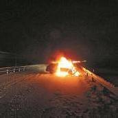 Auto in Flammen