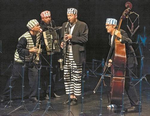 „Die Schurken“, das sind Stefan Dünser, Goran Kovacevic, Martin Schelling und Martin Deuring. Foto: VN/Paulitsch
