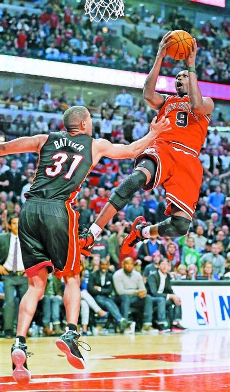 28 Punkte beim Sieg gegen Miami: Chicagos Luol Deng. Foto: reuter