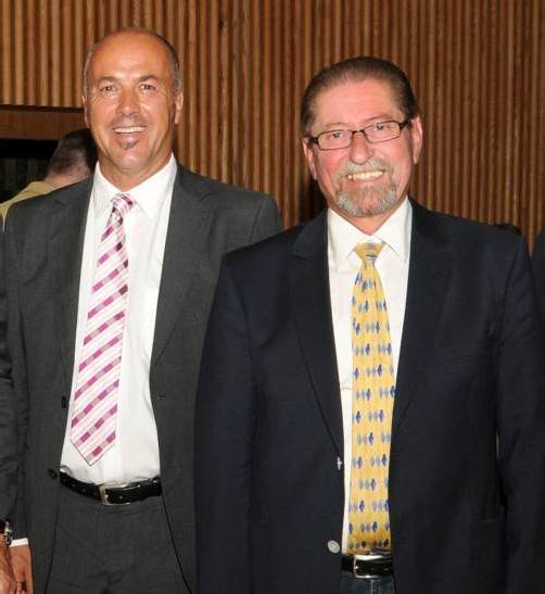 Am 5. April wird Herbert Sparr (l.) zum Nachfolger von Werner Schneider gewählt. Foto: ajk