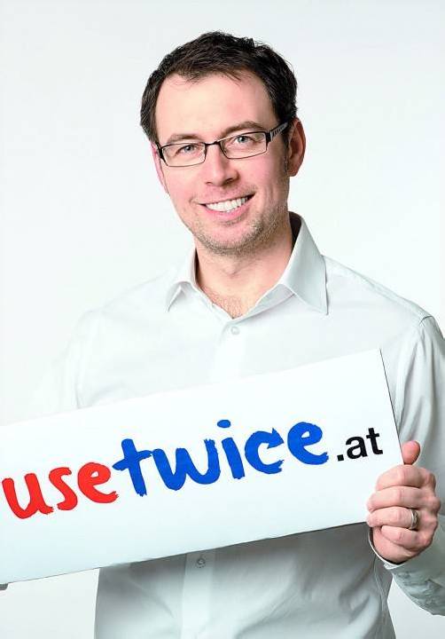 Das von Markus Heingärtner ins Leben gerufene Portal „usetwice“ ist nun seit wenigen Monaten online. Foto: usetwice