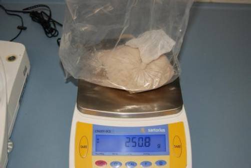 Der Mann hatte 250 Gramm Heroin bei sich. Foto: polizei