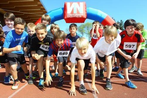 Die Feldkircher Schüler können es nicht erwarten, bis es wieder zum Laufen für den guten Zweck geht. Foto: vn/hofmeister