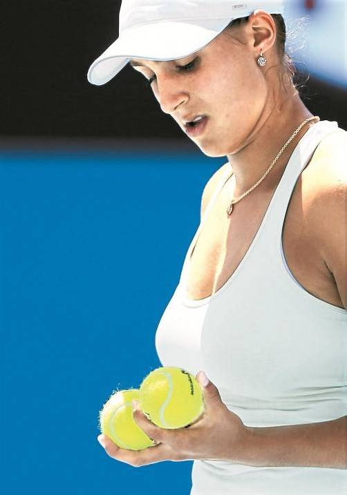 Die Form stimmt noch nicht bei Tamira Paszek. Foto: apa