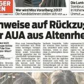 AUA – Bruchlandung in Altenrhein