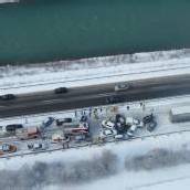 Lkw-Überholmanöver löste die A-14-Massenkarambolage aus