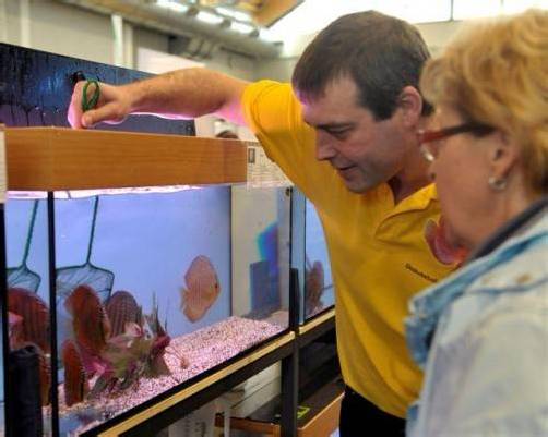 Die „Aqua-Fisch“ in Friedrichshafen bot wieder ein breites Angebot für Berufsfischer, Hobbyangler, Aquaristik-Fans und Züchter. Foto: FN messe