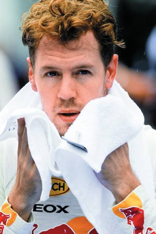 Entschuldigungstour beim Team: Sebastian Vettel. Foto: apa
