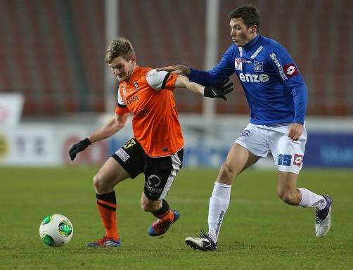 FCL-Kicker Florian Zellhofer war leicht krank und ist fraglich. Foto: gepa