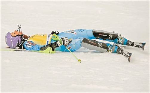 Fährt von Rekord zu Rekord: Tina Maze wedelte im Slalom in Ofterschwang nicht nur zum zehnten Saisonsieg, sie egalisierte auch Hermann Maiers Podestplatzrekord. Foto: reuters