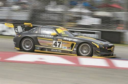 GT-Rookie Christian Klien wird in Adelaide mit seinem Mercedes-Benz-AMG-SLS-GT3 von der Poleposition aus ins Rennen gehen. Foto: erebus